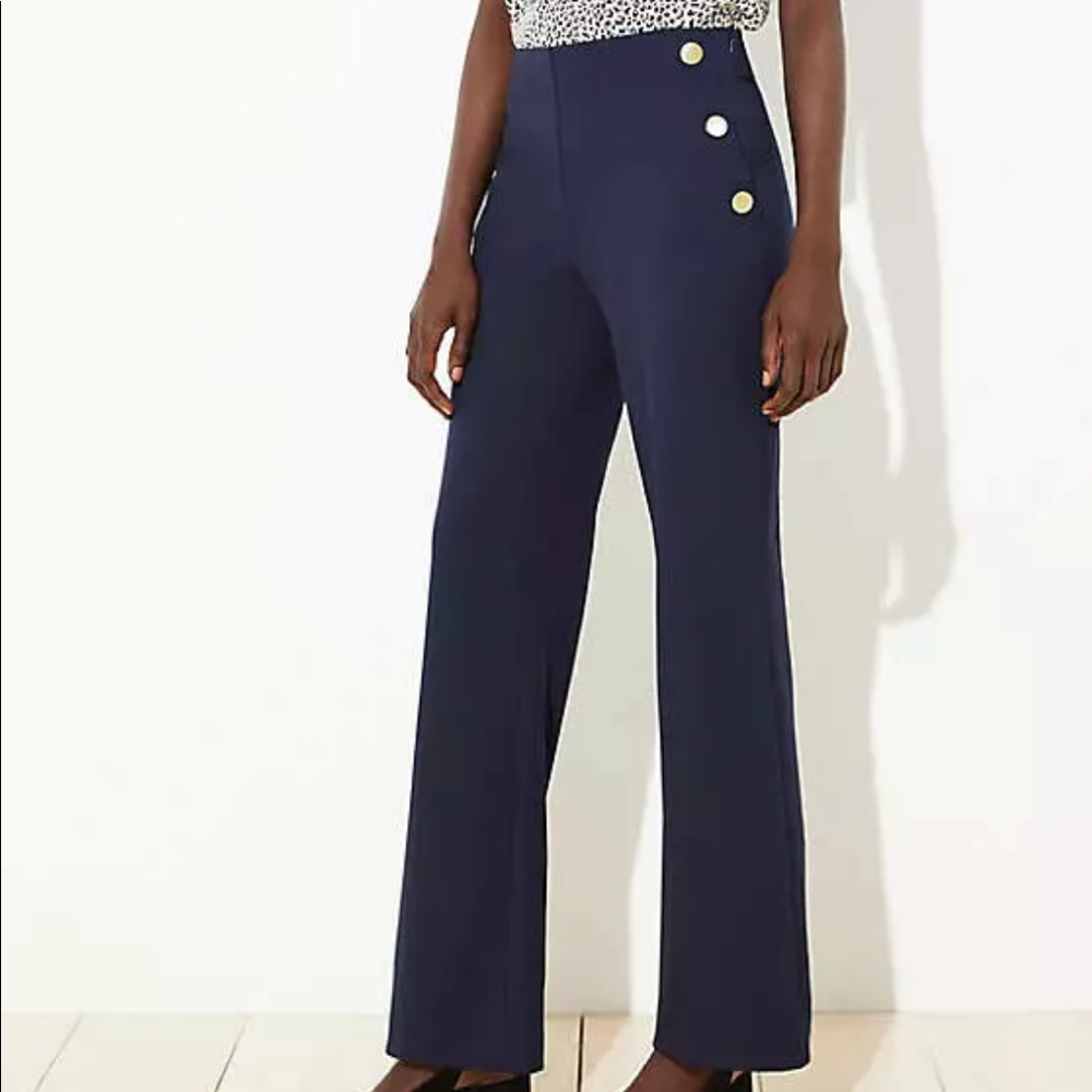 Loft High Waisted Sailor Pants